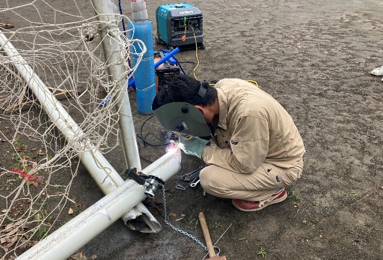 写真：アルミ製品アルゴン溶接