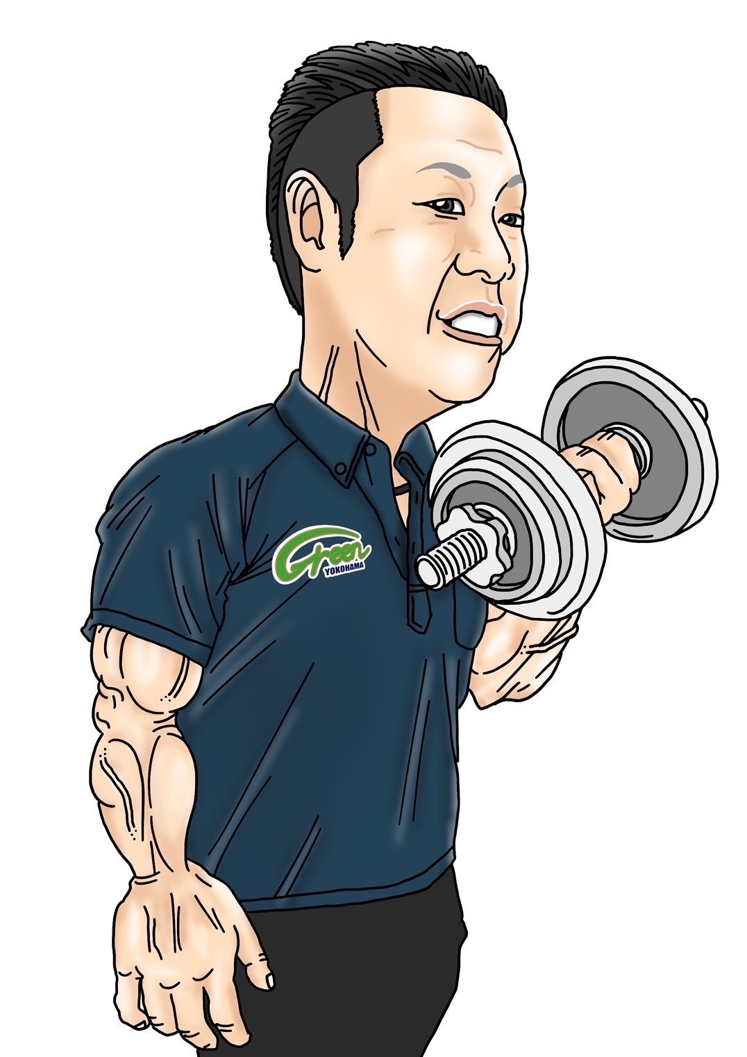 イラスト：外商部主任　高橋の似顔絵