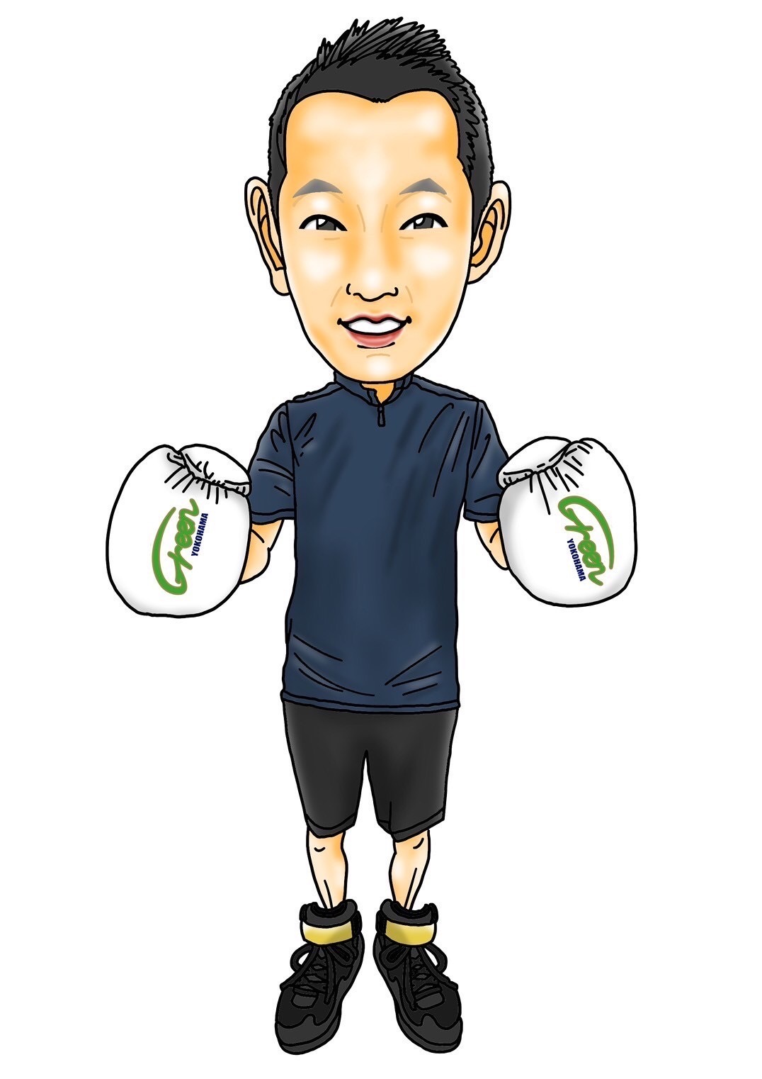 イラスト：代表　金子の似顔絵